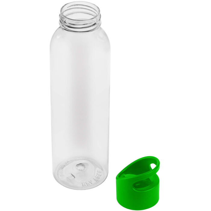 Бутылка для воды BINGO 630мл. Прозрачная с салатовым