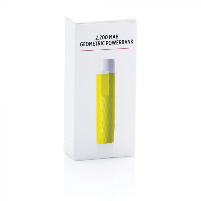 Зарядное устройство Geometric, 2200 mAh, зеленый