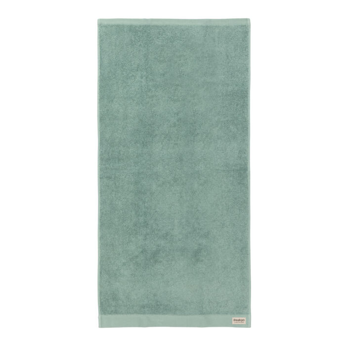 Банное полотенце Ukiyo Sakura из хлопка AWARE™, 500 г/м2, 50x100 см, зеленый