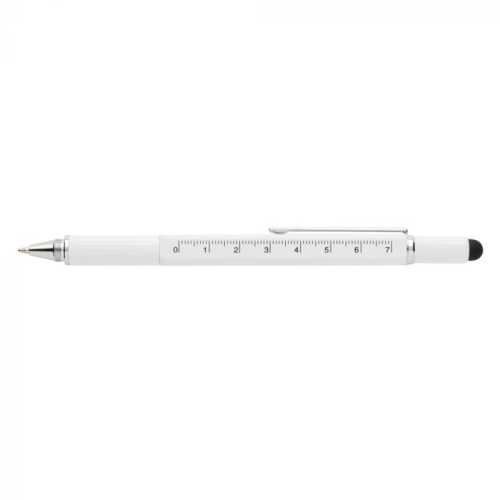 Многофункциональная ручка 5 в 1, белая, белый