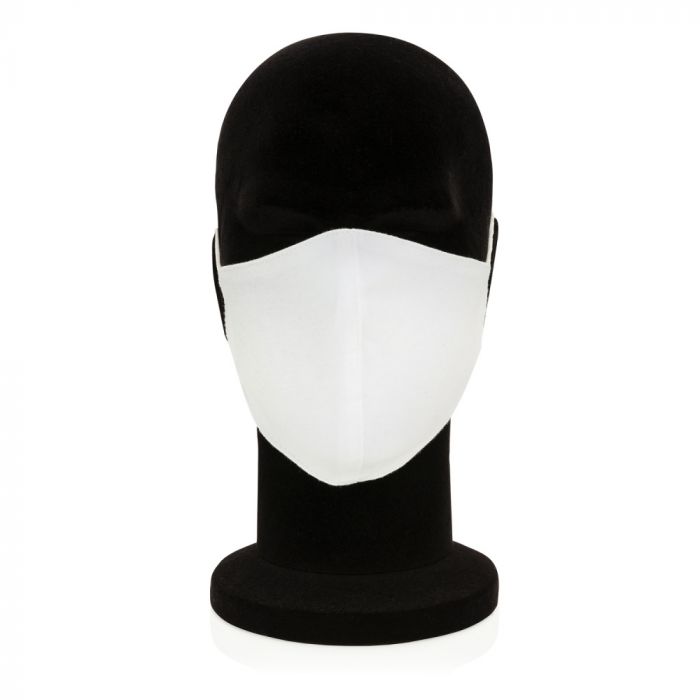 Двухслойная многоразовая маска из хлопка, белый