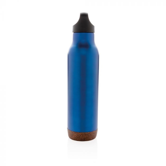 Герметичная вакуумная бутылка Cork, 600 мл, синий