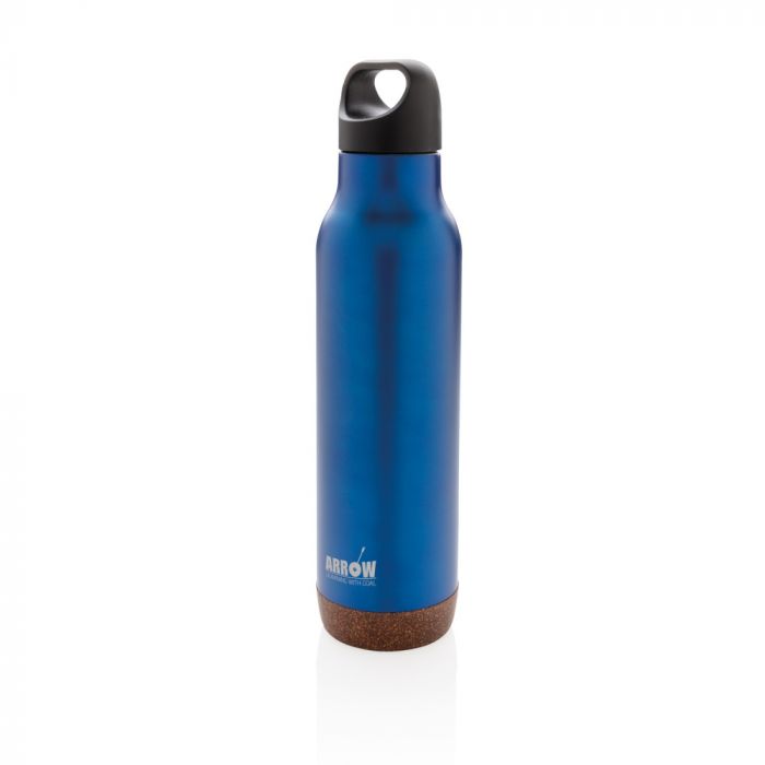 Герметичная вакуумная бутылка Cork, 600 мл, синий