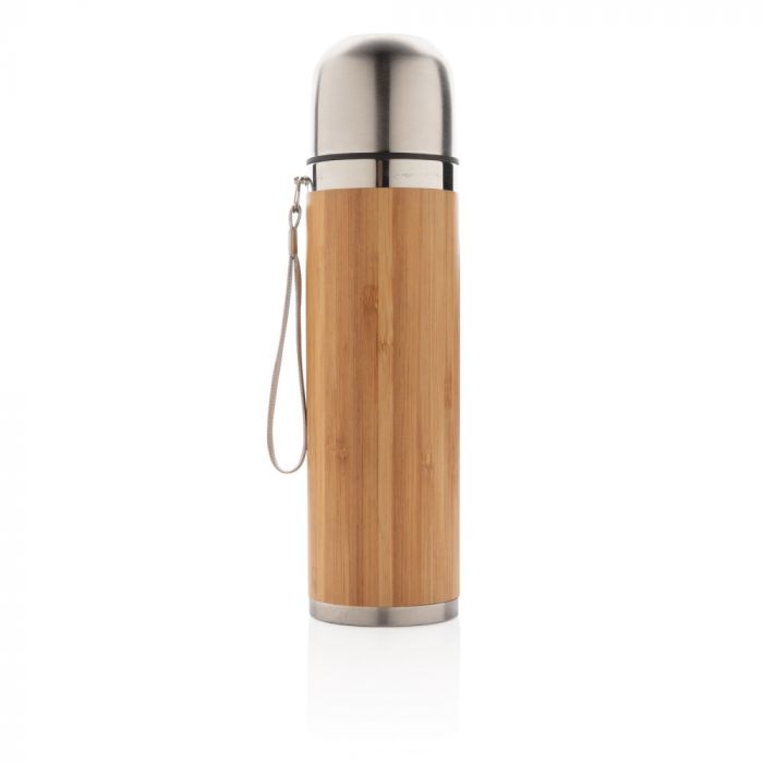 Герметичный вакуумный термос для путешествий Bamboo, 450 мл, коричневый