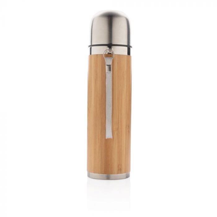 Герметичный вакуумный термос для путешествий Bamboo, 450 мл, коричневый