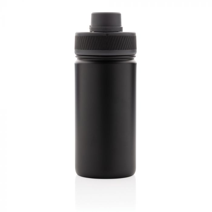 Спортивная вакуумная бутылка из нержавеющей стали, 550 мл, черный