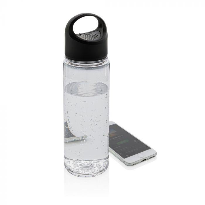 Бутылка для воды с беспроводной колонкой, черный