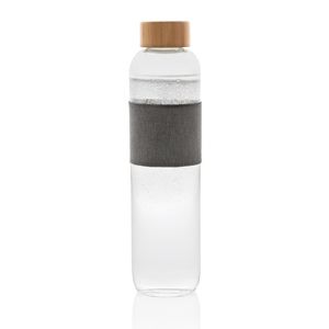 Бутылка Impact из боросиликатного стекла с бамбуковой крышкой, 750 мл, прозрачный