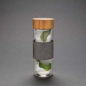 Бутылка Impact с двойными стенками из боросиликатного стекла, 360 мл, прозрачный