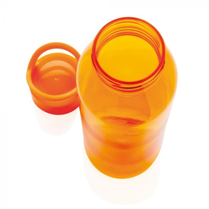 Герметичная бутылка для воды из AS-пластика, оранжевая, оранжевый