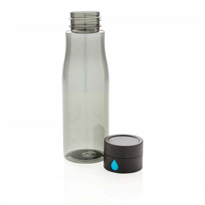 Бутылка для воды Aqua из материала Tritan, черная, черный