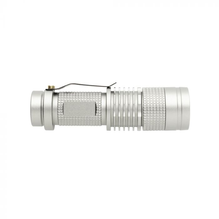 Карманный фонарик CREE, 3W, серый