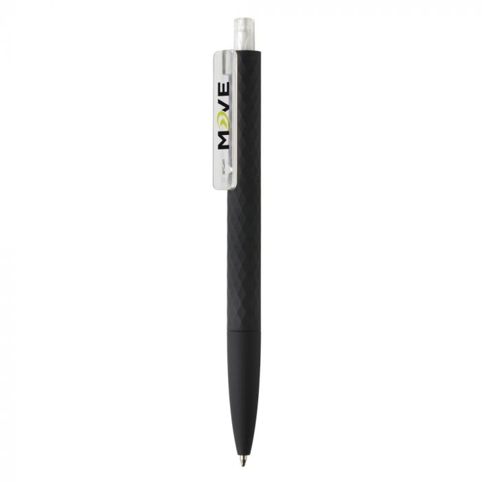 Черная ручка X3 Smooth Touch, прозрачный, черный