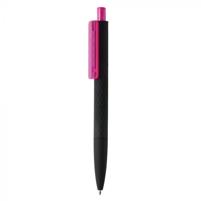 Черная ручка X3 Smooth Touch, розовый, черный
