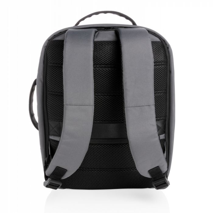 Антикражный рюкзак Impact из RPET AWARE™ для ноутбука 15.6", антрацитовый