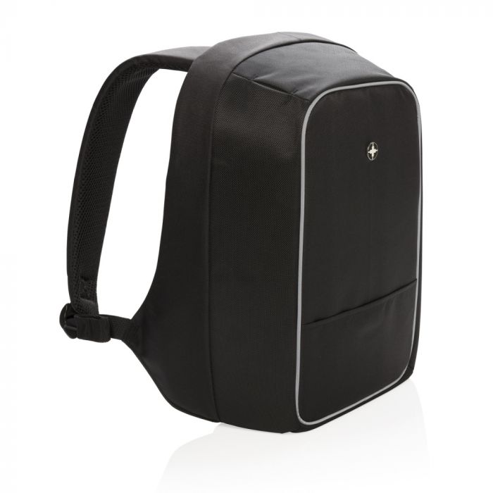 Рюкзак для ноутбука Swiss Peak с защитой от карманников, черный