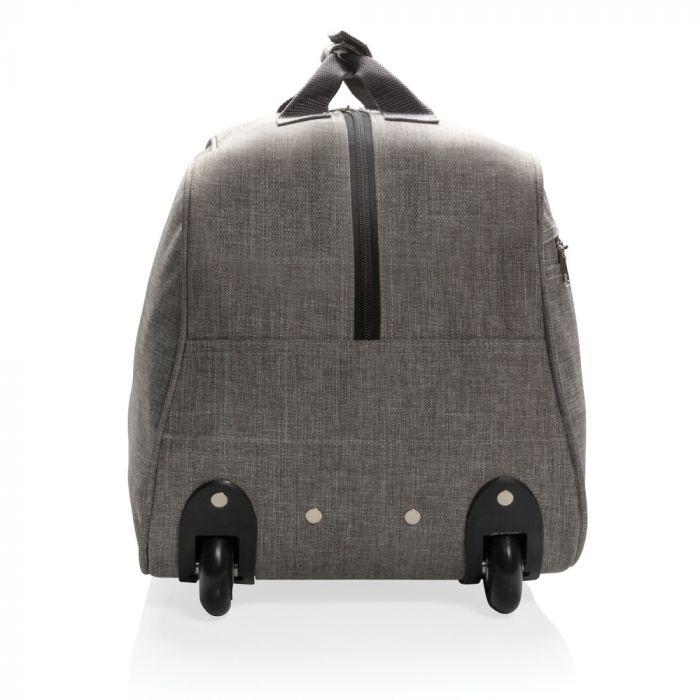 Дорожная сумка на колесах Basic, серая, серый
