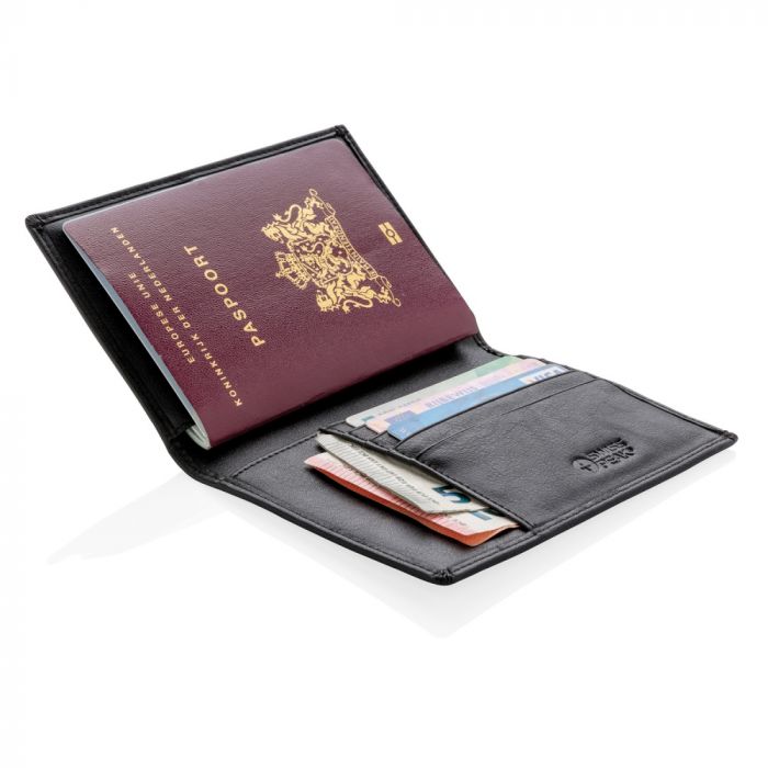 Обложка для паспорта Swiss Peak с защитой от сканирования RFID, черный