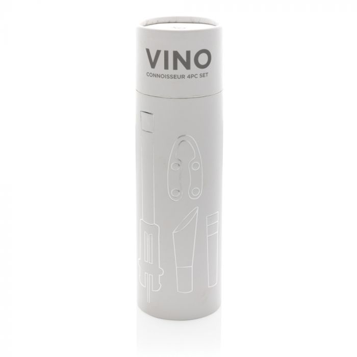 Профессиональный винный набор Vino, 4 шт., серебряный