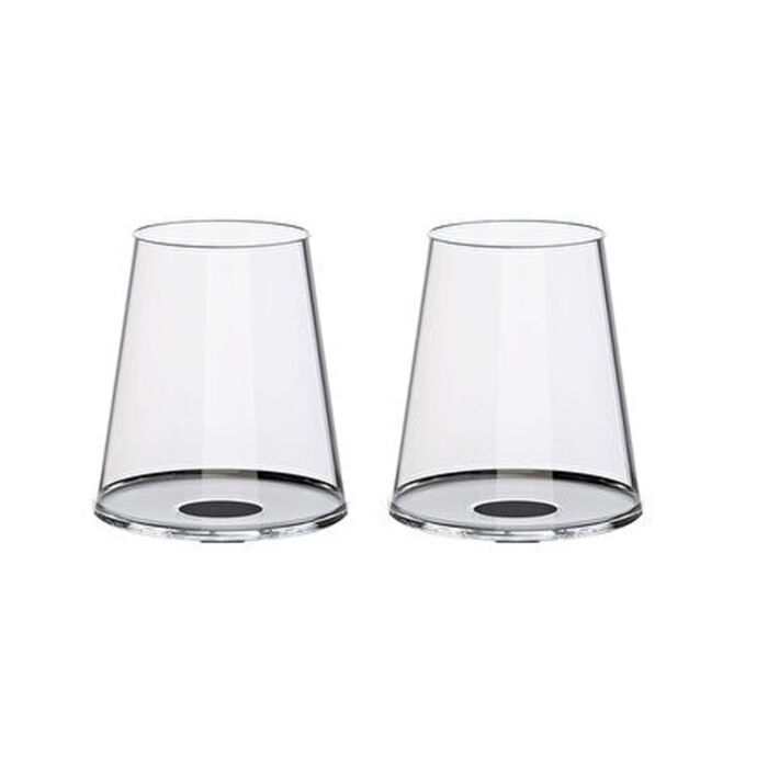 Хрустальный бокал для красного вина на магните Trebonn SplitGlass, 2 шт, 450 мл, черный